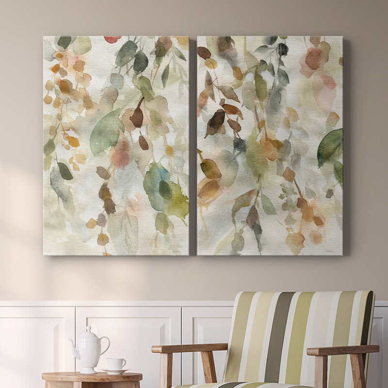 Cascading Nature I-Premium Gallery Wrapped Canvas -Ready to Hang, 36" H x 48" W