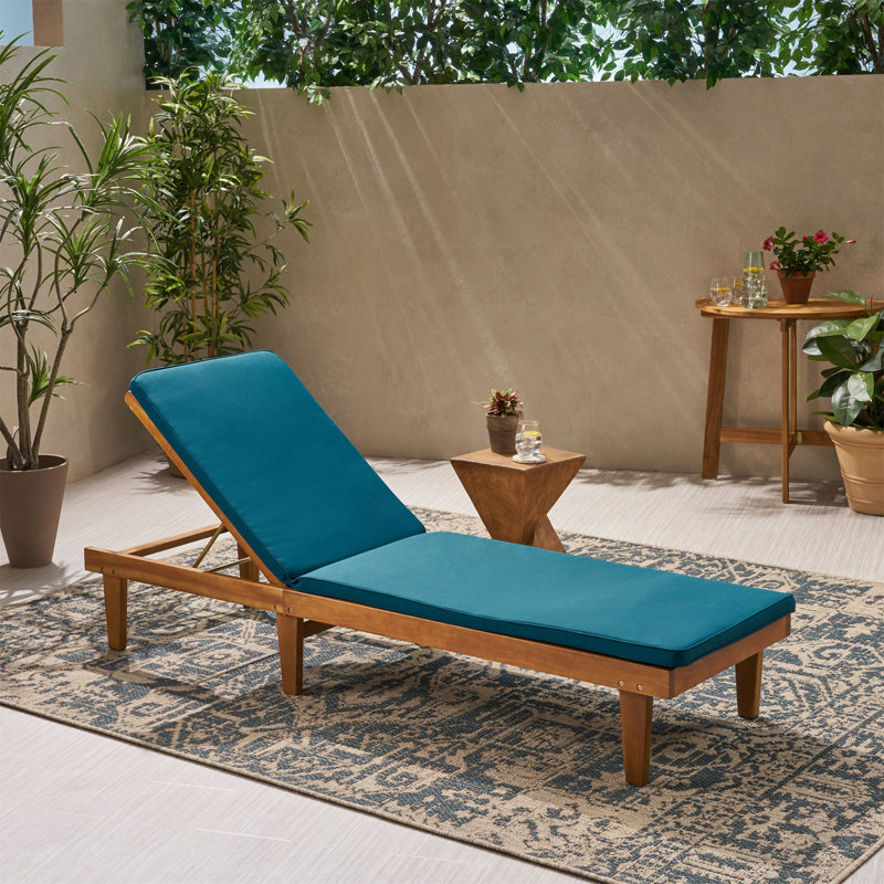 Coussin de chaise longue Nadine (y compris la chaise), Bleu