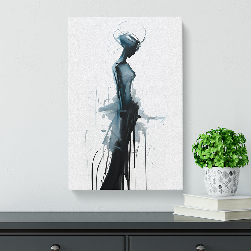 Minimalist Gestural - Wrapped Canvas Print, 76cm H x 50cm W x 3cm D