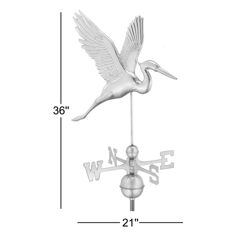 36'' H Metal Animals Weathervane, Blue Verde Copper