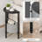 Side Table, Small Round End Table With Fabric Basket, Set Of 2 Half Round Side Table Half Moon Tables, Round Accent Coffee Table, Tea Sofa Table Nightstand For Living Room Bedroom Small Space-775089131
