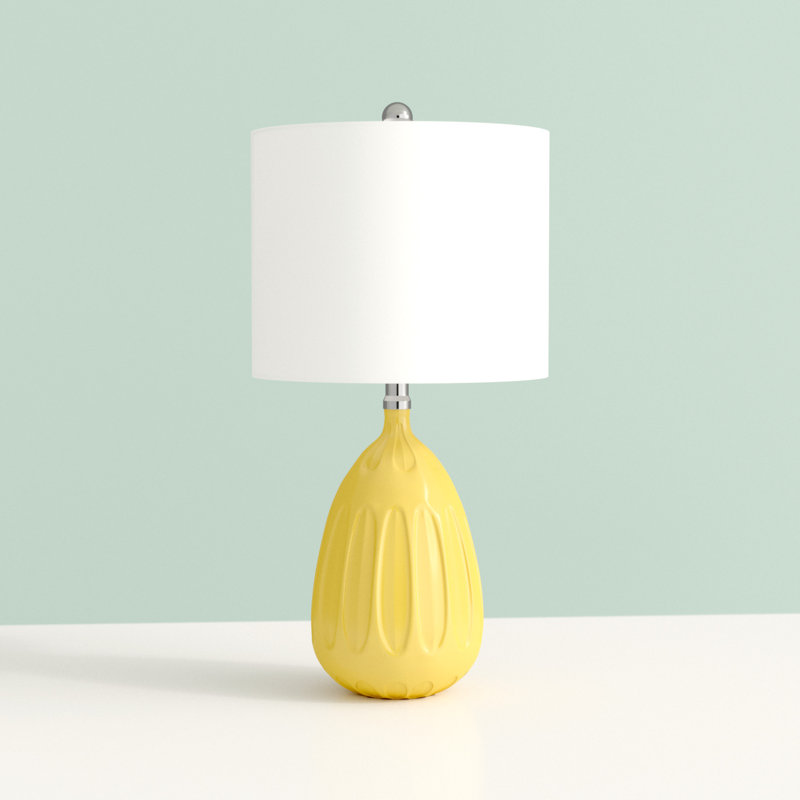 Lampe de chevet 20 po Hulbig, Jaune