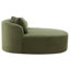 Canapé moderne sans méridienne 51,6 po avec deux coussins de soutien pour le salon, vert-364569468