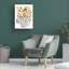 «Inked Yellow Flowers In Vase» sur toile-1364189070