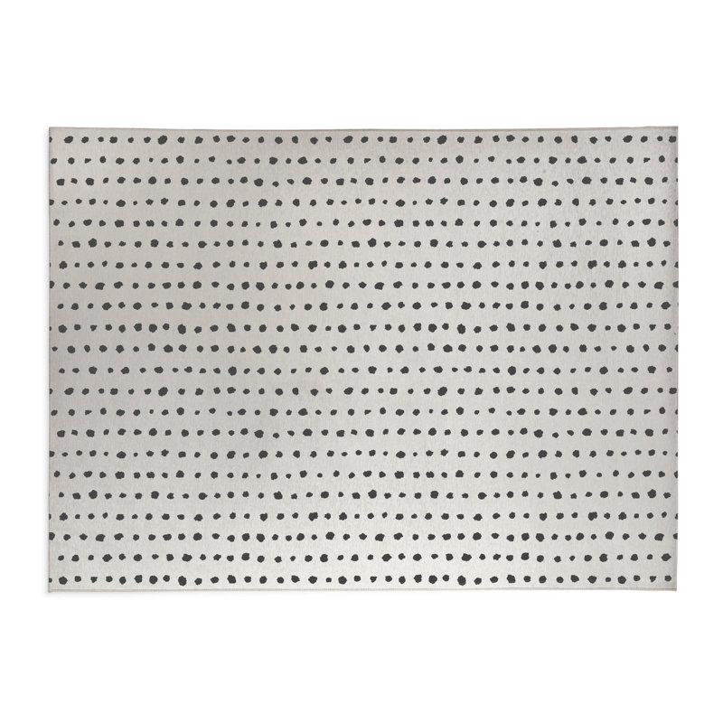 Dot Row Non-Slip Outdoor Rug, Rectangle 2' x 3'