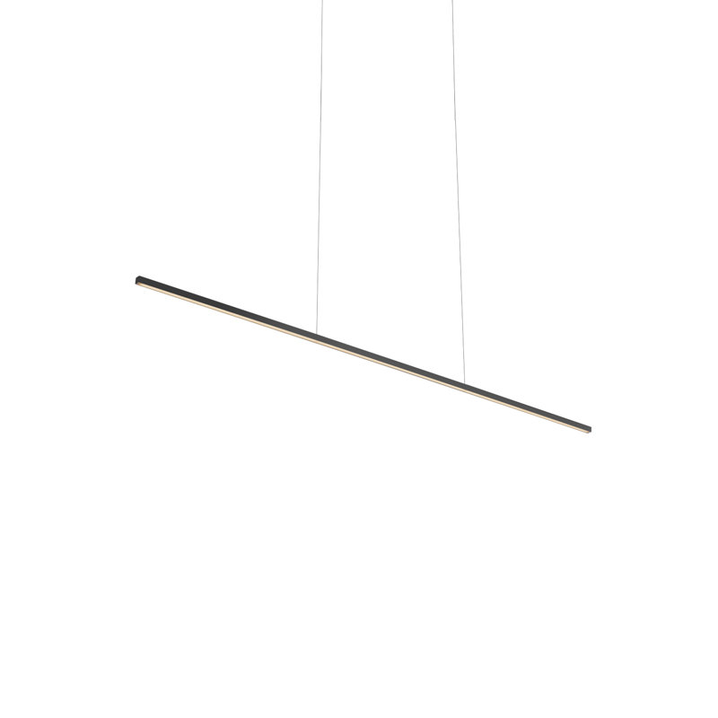 Îlot de cuisine 1 lumière Vega Minor, H 123 po x l 47,37 po x P 1,5 po, Noir