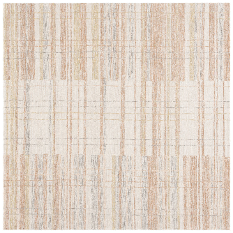 Metro Hand Tufted Performance Abstract Rug, Square 6'