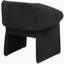 Fauteuil d'appoint à accoudoirs inclinés noir Mcdonald