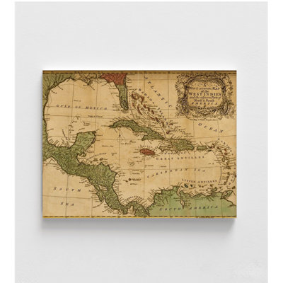 West Indies And The Adjacent Parts Of North And South America 1755, American Continen Antique Decor, South American Art,North American Print