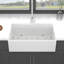 Station de travail 30 po x 20 po - Évier de cuisine en céramique à cuve simple