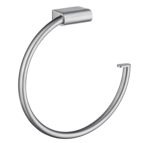 Spa Towel Ring, Brushed Stainless Steel