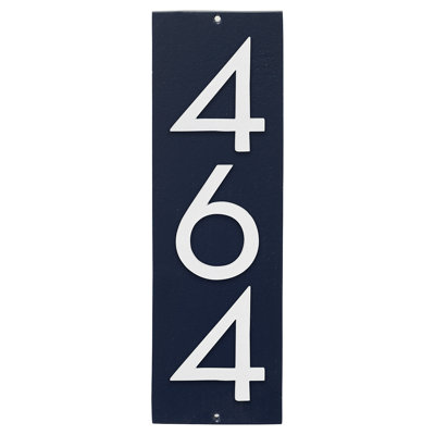 Floating 1-Line Wall Address Plaque