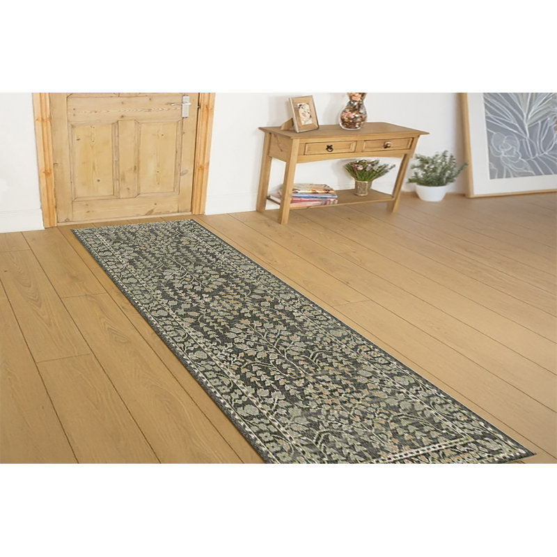 Hileman 13705-990 GRIS / GRIS FONCÉ, Tapis de couloir 2 pi 2 po x 7 pi