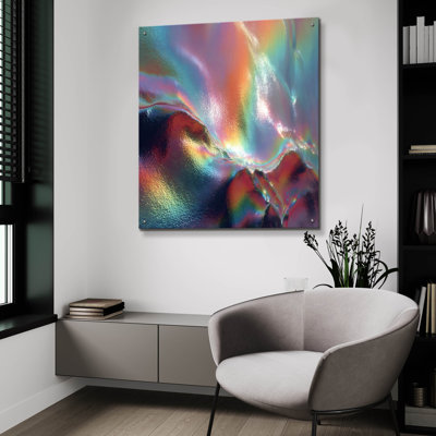 «Mindscape 5» par Ann Klee, art mural en verre acrylique, 36 po x 36 po