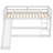 Twin Over Twin Low Bunk Bed With Safety Guardrail, Climbing Ladder, Easy To Assemble, Saving Space, Bed Bedroom Storage Guard Rail Ladder, Convertible Slide-55323679