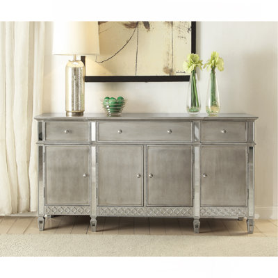 Kacela Mirrored & Champagne Finish Server