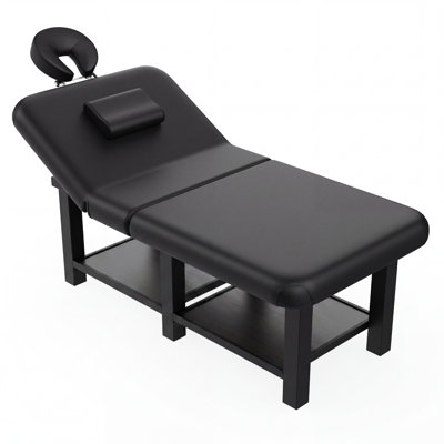 80.3" × 40" Extra-Large Professional Massage Table, Faux Leather Folding Massage Bed, Beauty/Lash/Tattoo Bed, Physical Therapy Table with Metal Legs