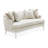 La Marisia Loveseat - Tranquil/Light Champagne