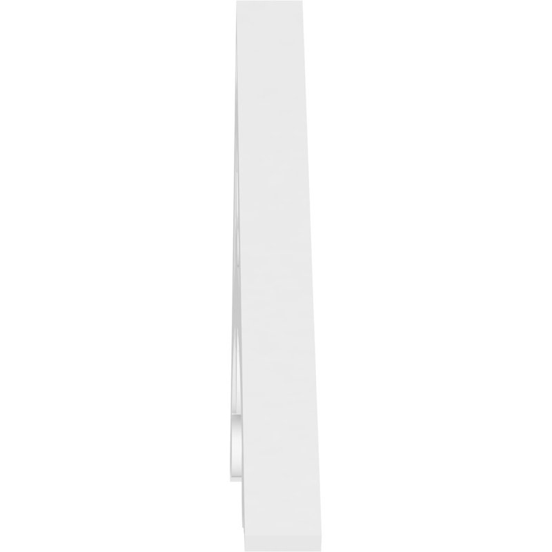 Pignon en PVC de qualité architecturale Sellek, H 7,5 po x l 36 po x P 1 po, 5 / 12