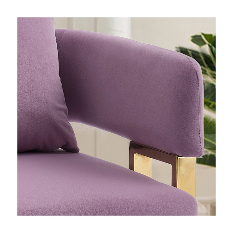 Chaise d'appoint TS, lilas Teddy
