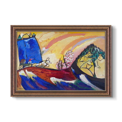 Painting with Troika, 1911-Wassily Kandinsky-Custom Framed Canvas