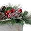 Arrangement de Noël artificiel 24 po en pin et rouge 24 po