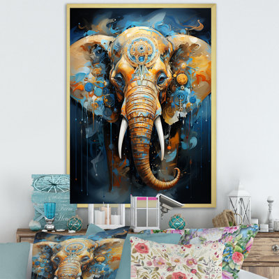 «Abstract Elephant Dreamscape Portrait II», reproduction sur toile