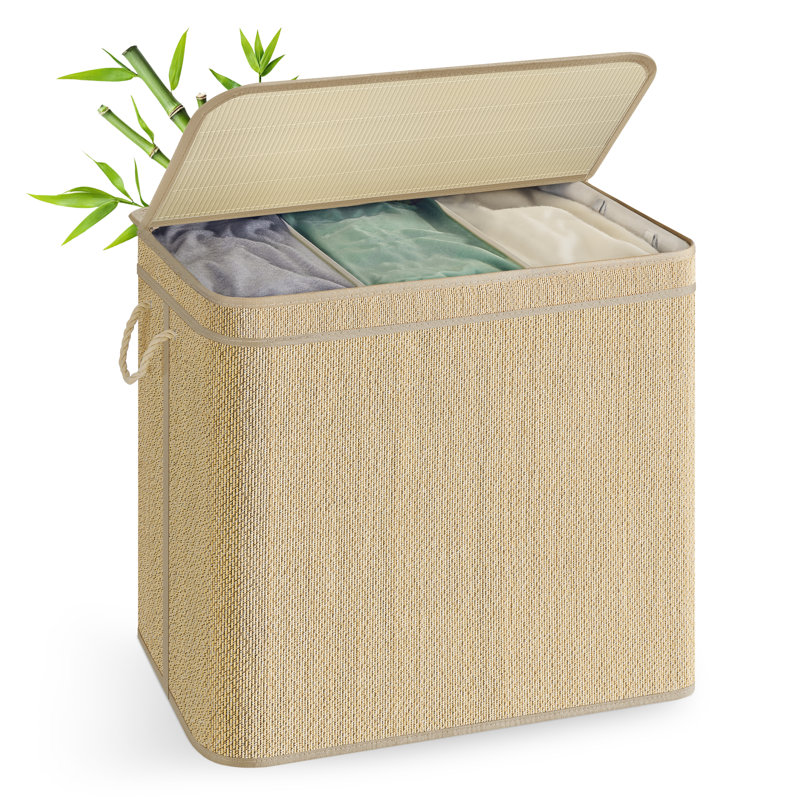 Laundry Hamper with Handles, 61cm H x 67cm W x 44cm D