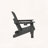 Folding HDPE Adirondack Chair with Cup Holder – Wood-Textured, All-Weather & Easy Storage for Patio-401280849