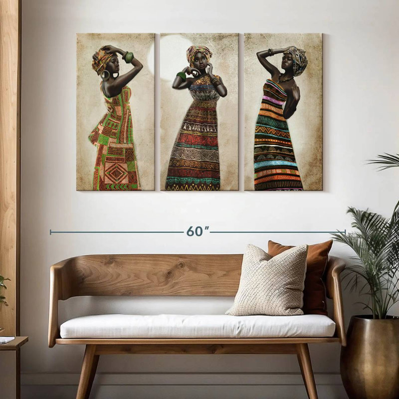 Leisha African Elegance, 32" H x 50" W