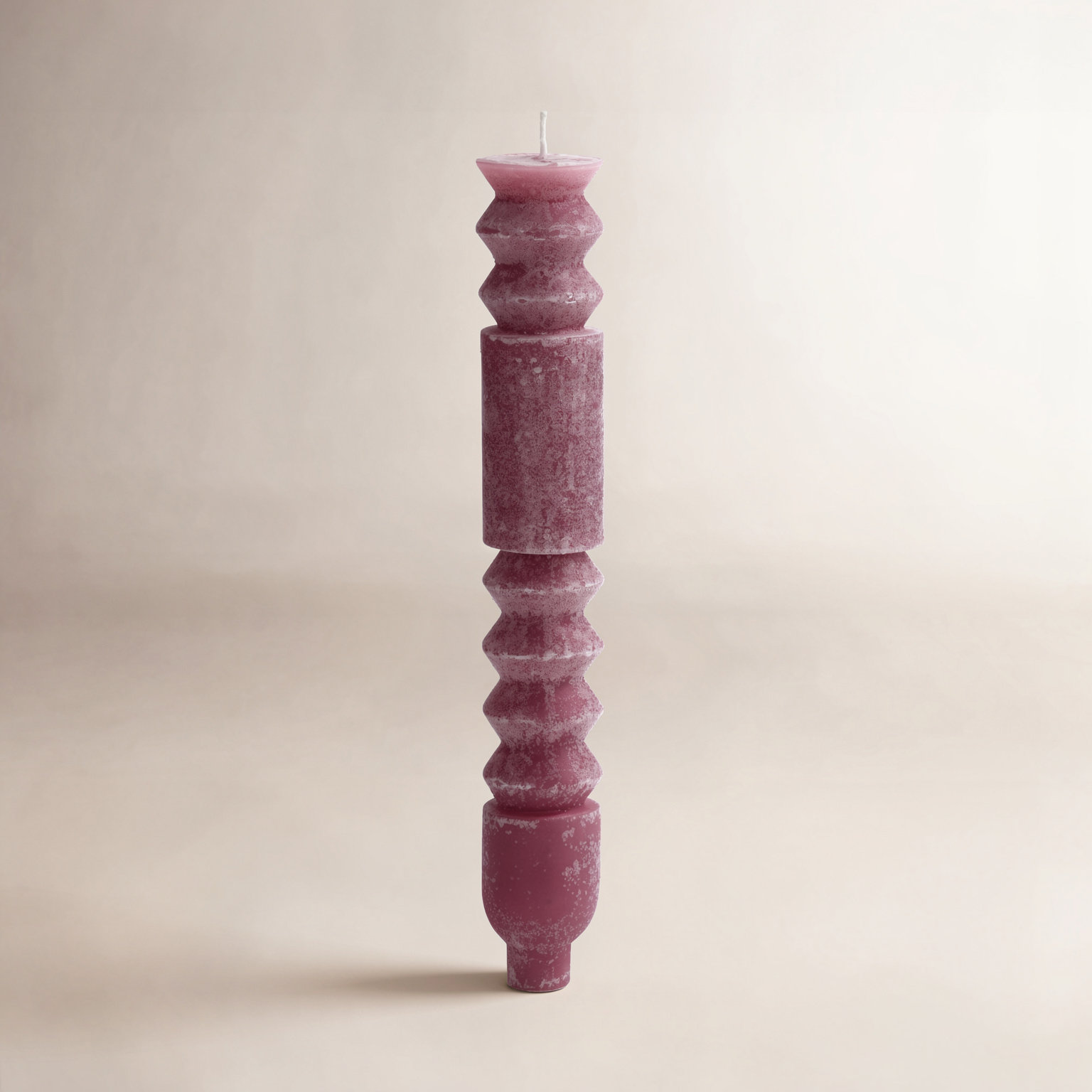 Unscented Totem Taper Candles in Box, Light Purple