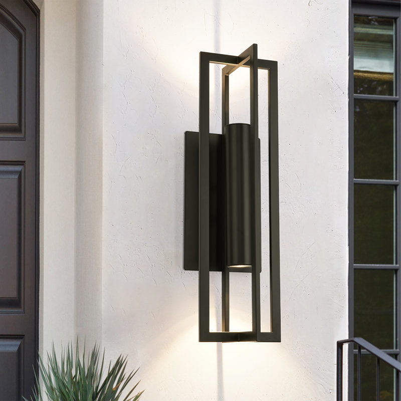 1-Light Dimmable LED Outdoor Wall Light