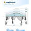 3 x 3m Pop Up Garden Gazebo, Double Roof Instant Canopy Tent with Netting & 4 Sandbags, 3-Level Adjustable Height, Metal Frame for Patio, Parties & Outdoor Events, Blue-129877350