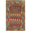 Tapis réversible en laine Kilim 8 x 12