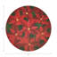 Christmas Poinsettia Vegan Leather Round Coasters