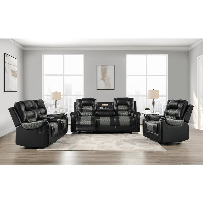 Ensemble de fauteuils inclinables 3 pièces Hart