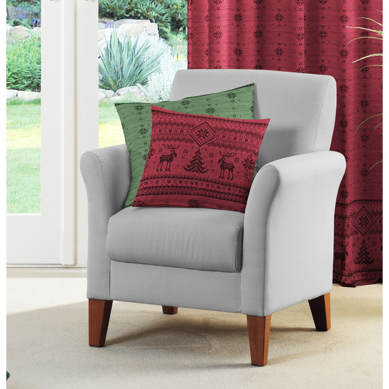 Larissa Synthetic Room Pencil Pleat Curtain, single Panel, opaque, 135 W x 145 D cm, Red