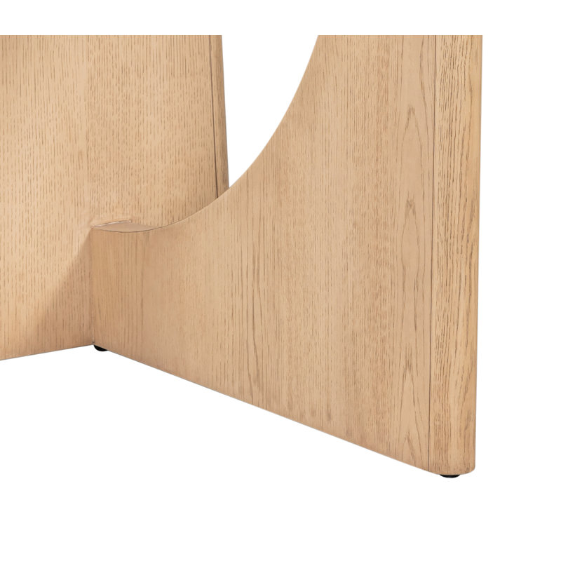 Stratos 72" Wood Modern Console Table Raw Oak Finish