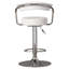 Tabouret de bar contemporain en vinyle réglable en hauteur avec accoudoirs et base en chrome-111236763-19920407-111236762