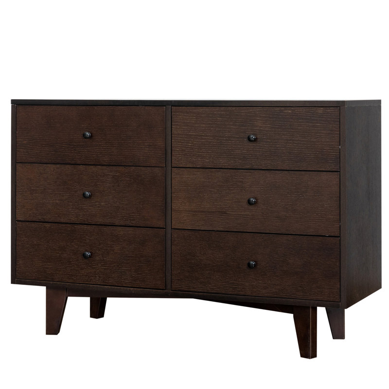 Versatile Solid Wood Buffet Server Console Table With Stylish Handles And Ample Storage
