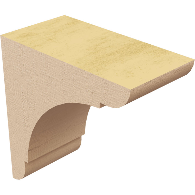 Corbeau en bois de cèdre brut olympique classique l 2 po x P 4 po x H 4 po, H 4 po x l 2 po x P 4 po