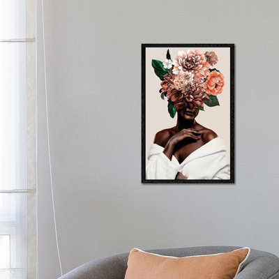 Woman With Flower II by Danilo De Alexandria - Print on Canvas