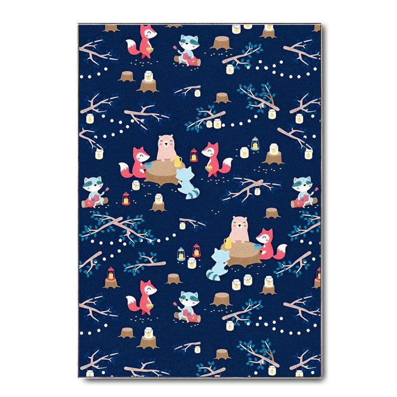 Tapis en coton Danna, Tapis de couloir 3 pi 11 po x 9 pi 10 po