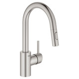 Concetto™ Pull Down Single Handle Kitchen Faucet with Accessories