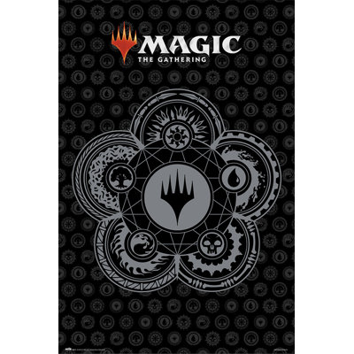  Officiellement sous licence Magic the Gathering - logo - affiche d'art - 24 x 36 po - reproduction décorative - papier affiche - prêt à encadrer