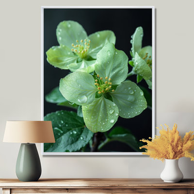 'Green Black Apple Blossom Garden Party - Apple Blossom Wall Decor