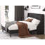 Lit plateforme tapissier Toderick avec aile de luxe et mélange de lin-985124325-985124330