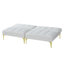 Tissu convertible futon avec pieds en métal-1595862350