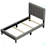 Upholstered Slat Bed