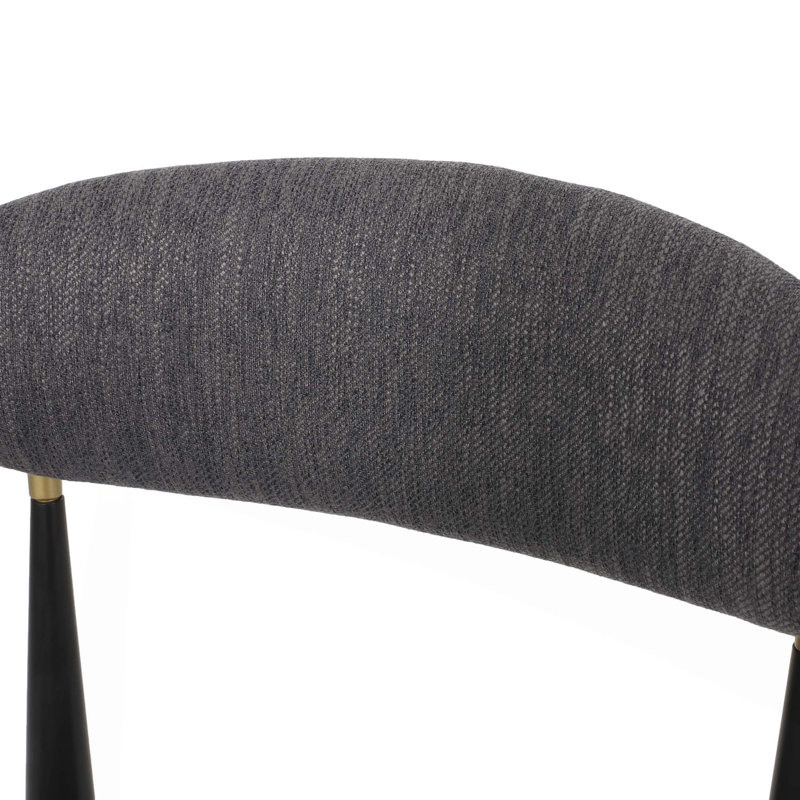 Tabourets de bar modernes et minimalistes pour comptoir de cuisine et salle à manger, ensemble de 2, Gris foncé